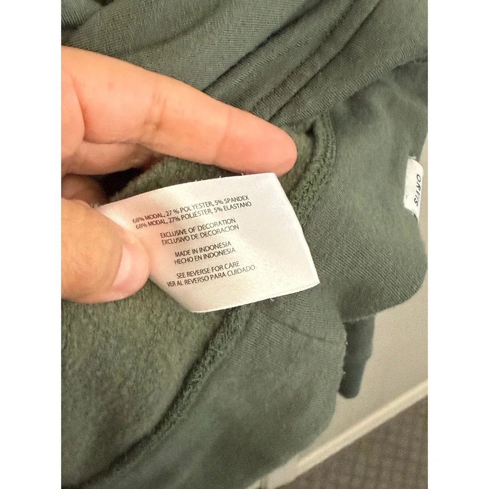Orvis Women Olive Green Pull Over Sweater Size Small Crew Neck Long Sleeve